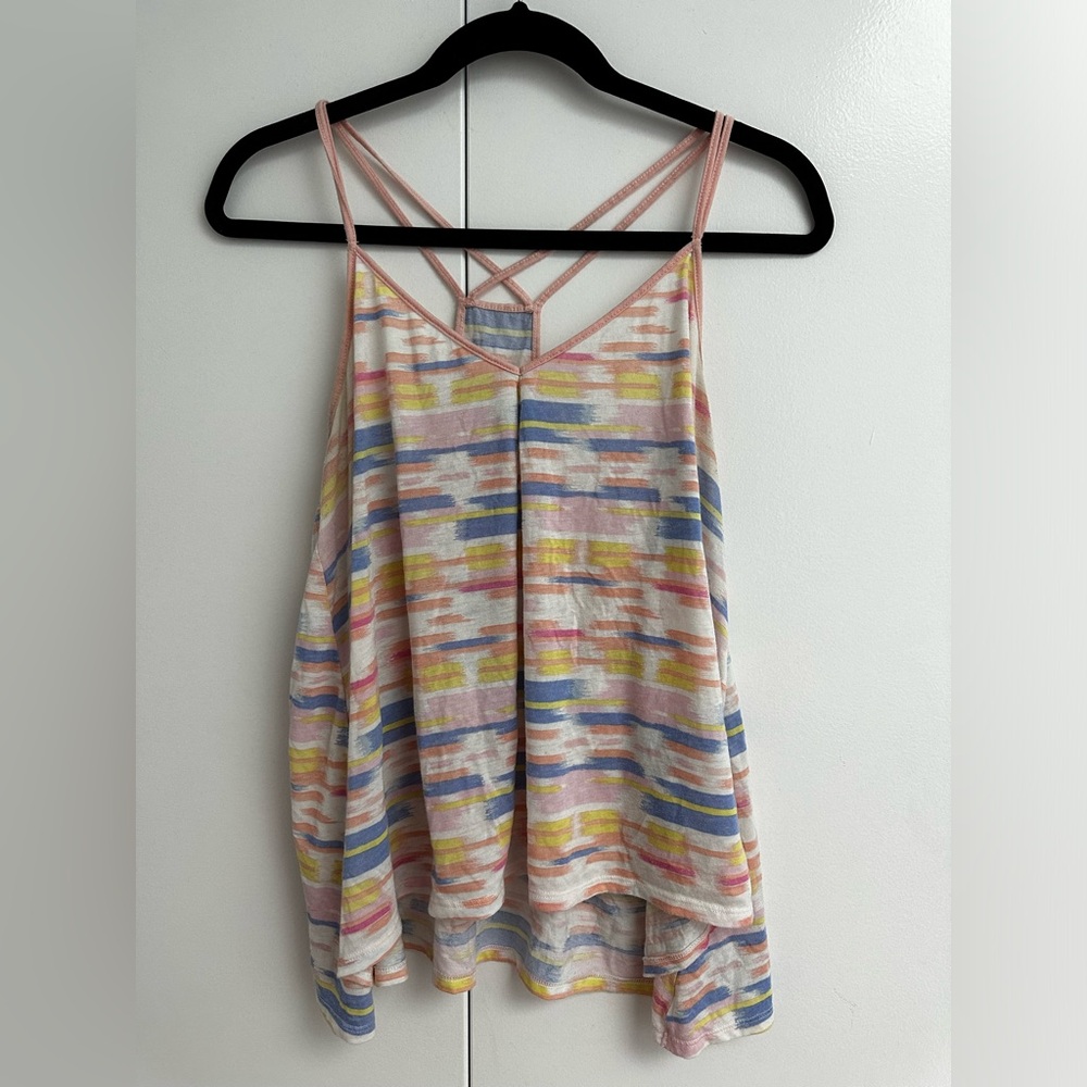 AE American Eagle Large Flowy spaghetti racerback tank top